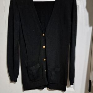 Banana Republic Black Knit Cardigan Sweater